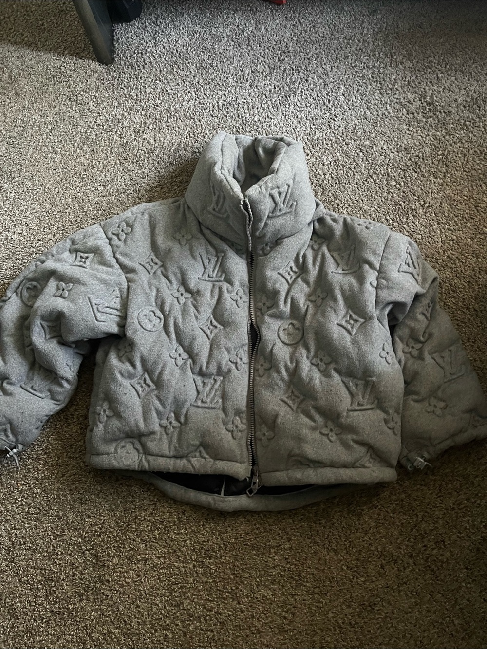 Louis Vuitton Cashmere Monogram Puffer